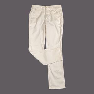 Lauren Ralph Lauren Womens 6 White Cotton Stretch Trousers Pants